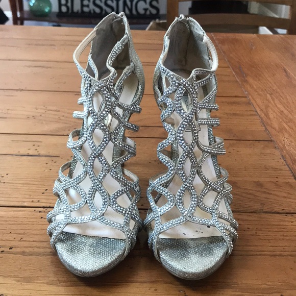 Sparkly INC Caged heels - Picture 3 of 7